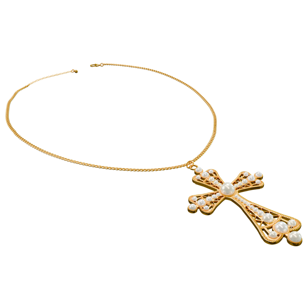 PEARL BAROQUE JX/G NECKLACE