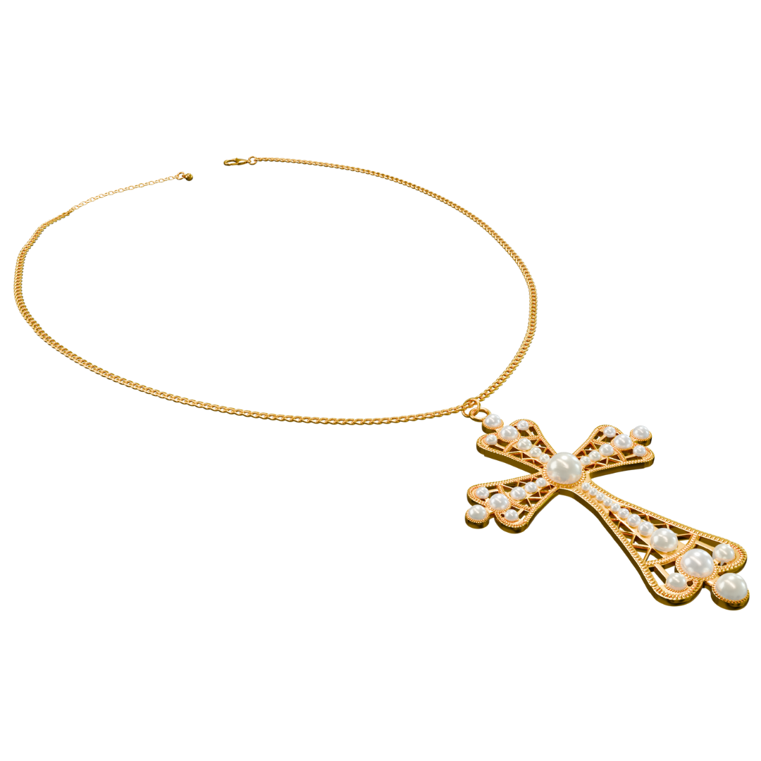 PEARL BAROQUE JX/G NECKLACE