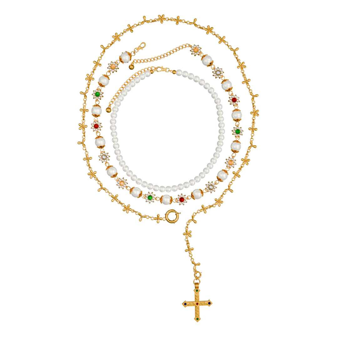 SAINT ROSARY SET GN/X