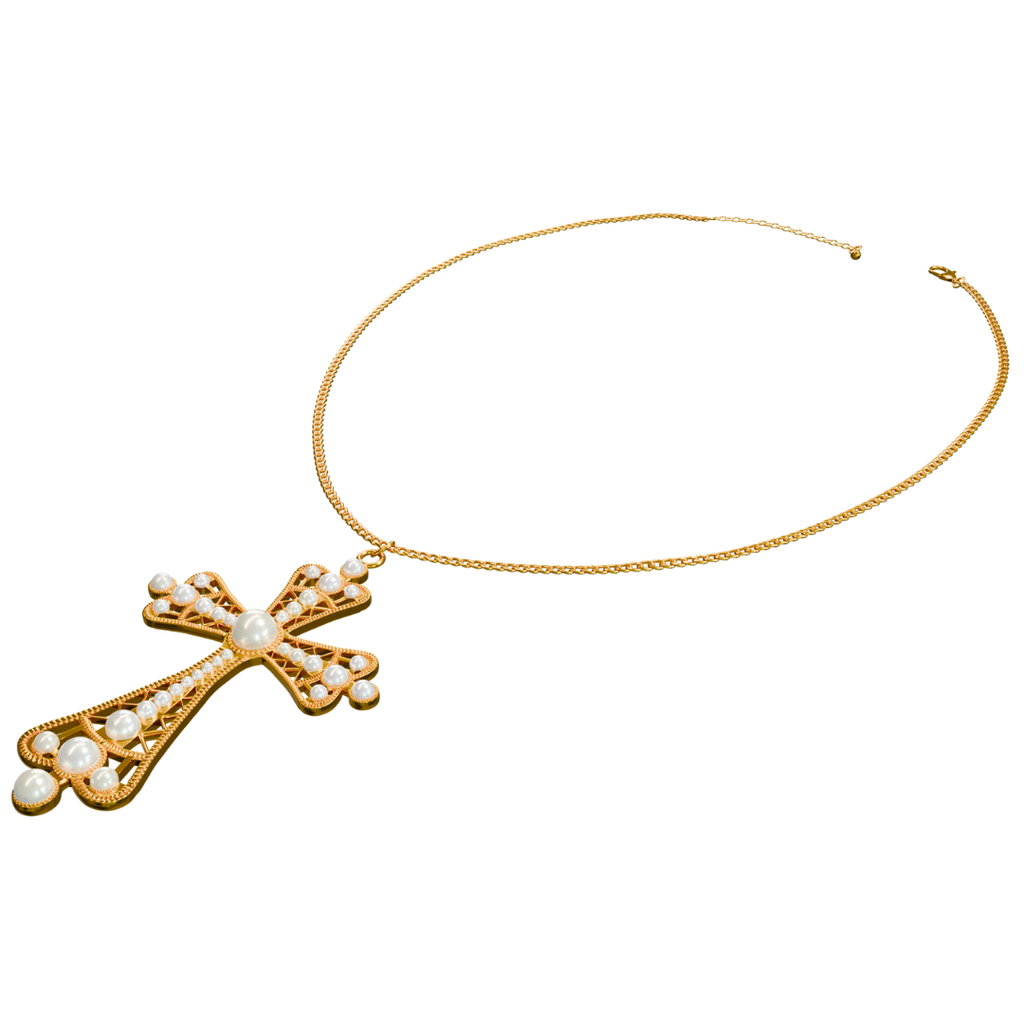 PEARL BAROQUE JX/G NECKLACE