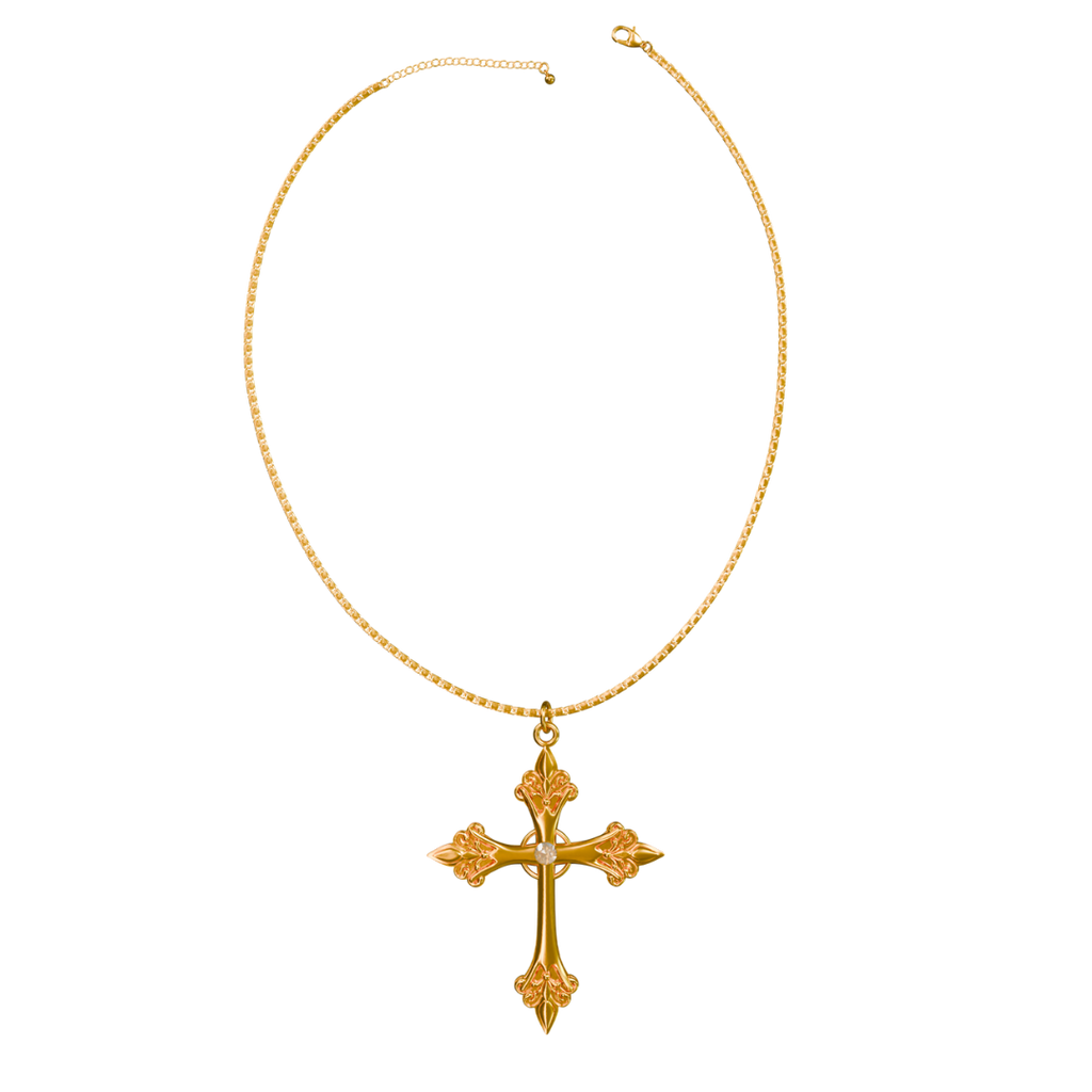 CELESTINE CROSS SN/G NECKLACE