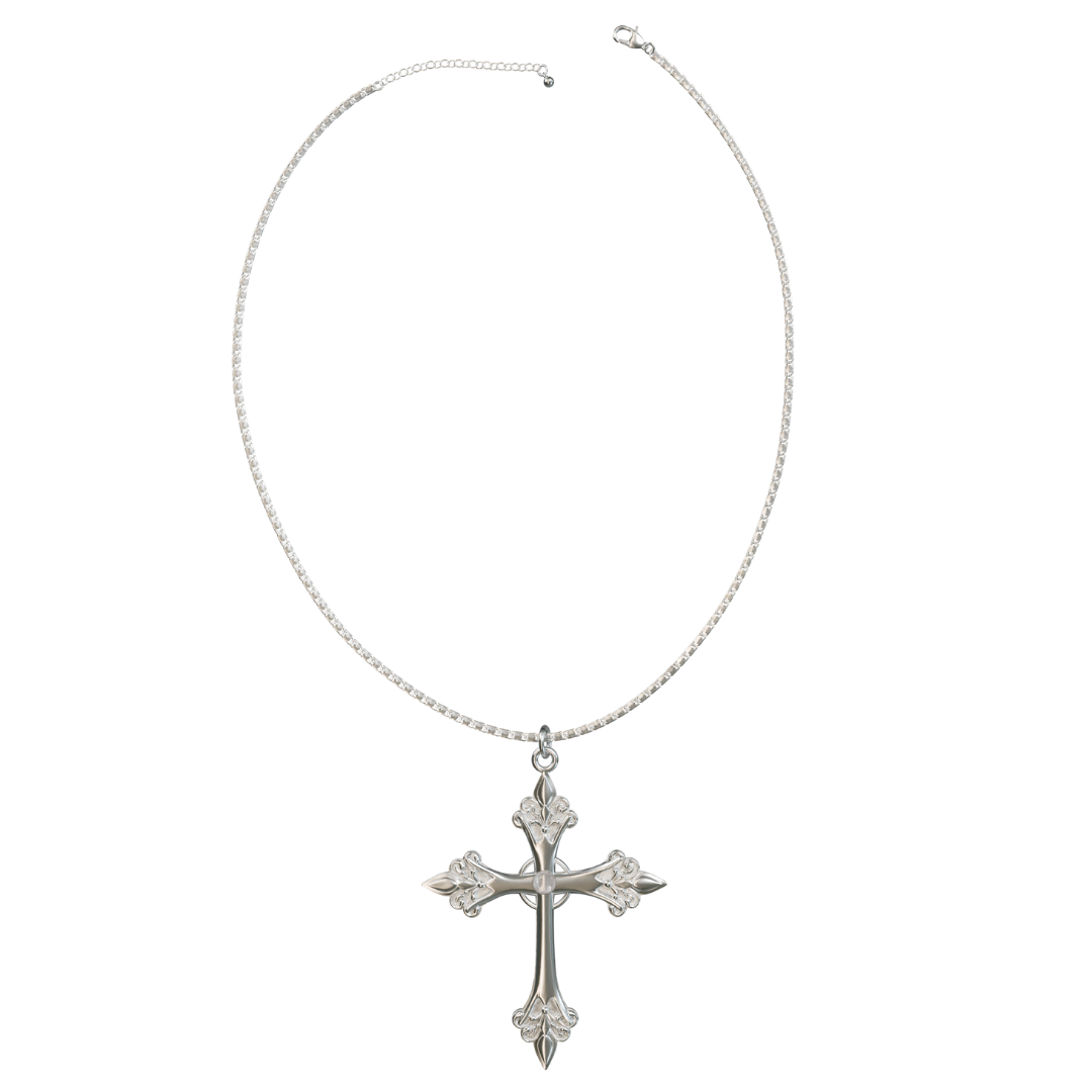 CELESTINE CROSS SN/S NECKLACE