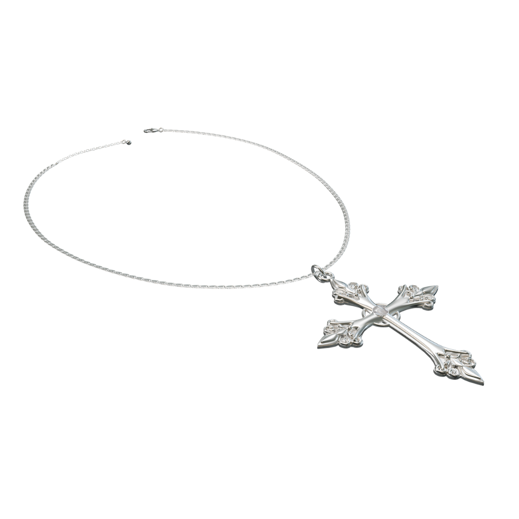 CELESTINE CROSS SN/S NECKLACE