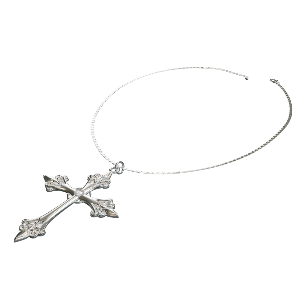 CELESTINE CROSS SN/S NECKLACE
