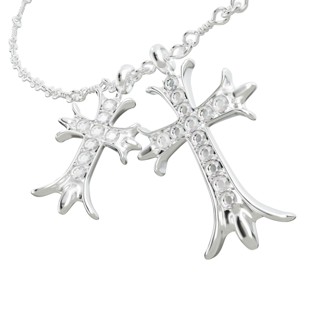 DUAL CROSS SD/X NECKLACE